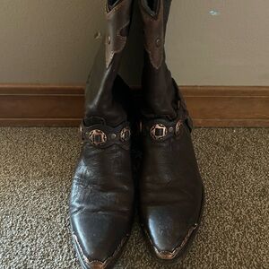Women’s Brown Leather Cowboy boots
